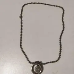 メンズ ネックレス ボールチェーン リングトップ