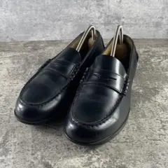 moonstar コインローファー 革靴 25.5 ブラック ローファー