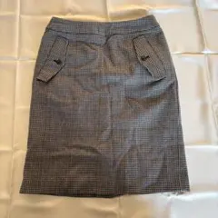 千鳥格子 チェック柄 タイトスカート ユナイテッドアローズグリーンレーベル 36