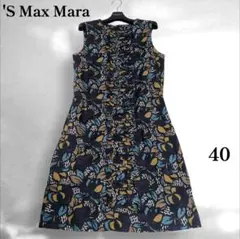 美品✨️’S Max Mara ノースリーブワンピース フリル ポケット 40のサムネイル