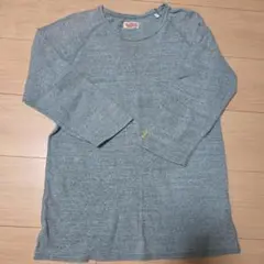 ブルー 七分袖カットソーのサムネイル