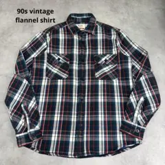90sHeavy Flannel Shirt five brother類似 レアのサムネイル