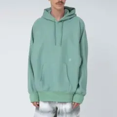 25SS ナナミカ フーデッド プルオーバー スウェット グリーン