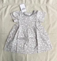 ◎再値下げ◎新品　SLAP SLIP ベビー 花柄　半袖　ワンピース　グレー