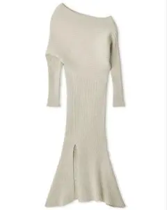 SNIDEL ワンショルアシメニットワンピース