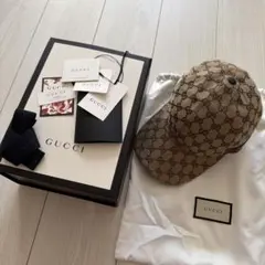 GUCCI ベースボールキャップ GGパターン