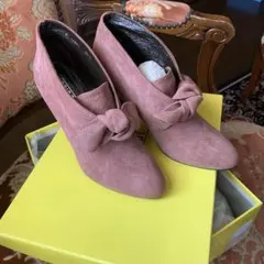 リボン付きピンクブーティ 22.5cm