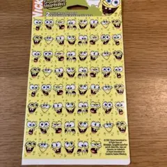 値下げ☆スポンジボブ☆スポンジボブフェイスステッカーシート　シール