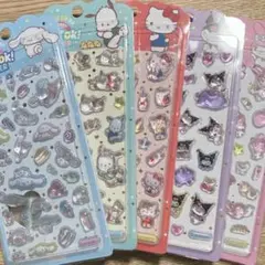 ５枚セット　韓国正規品 サンリオ　3Dシール立体シール ボンボンドロップシール