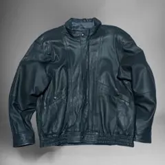 90's Jubian レザージャケット ボンバージャケット 羊革 本革 LL