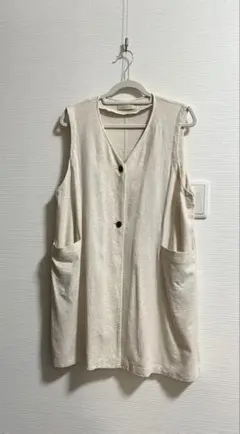 クロコダイル麻混ロングジレのサムネイル