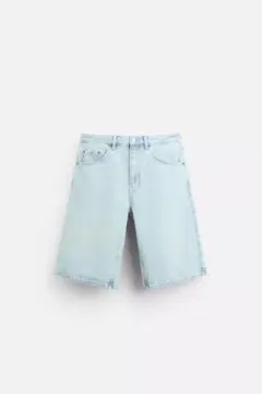 ZARA BAGGY-FIT バミューダショーツ ライトブルーのサムネイル