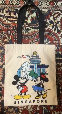 ディズニー　ミッキー&ミニー トートバッグ シンガポール