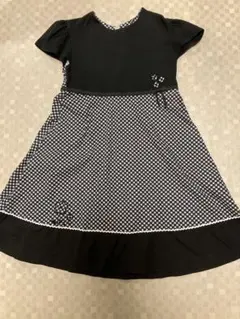 150cmアートレター　ワンピース　黒　チェック系のサムネイル