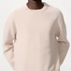 新品未使用 ウォッシャブルミラノリブクルーネックセーター PINK Sサイズ