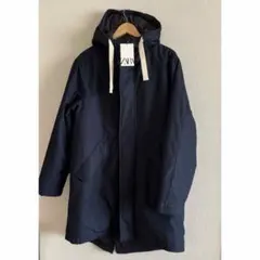 新品　ZARA メンズ　モッズコート　裏キルティング　アウター