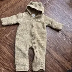 GAPbaby ベージュ ボアカバーオール　0-3ヶ月