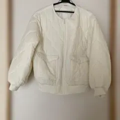 美品 ストロベリーフィールズ ダウンブルゾン アイボリー サイズ2 