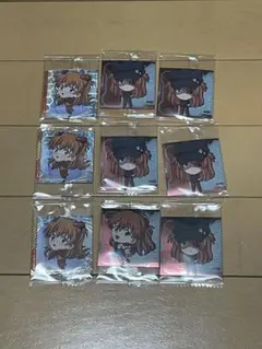 エヴァンゲリオン　ウエハース　シール　アスカ3種類セット