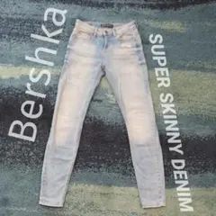 *美品* Bershka スーパースキニー ブリーチウォッシュ