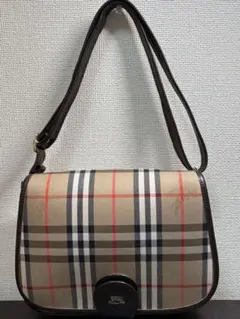 【美品】 BURBERRY ノバチェック ショルダーバッグ シャドーホース