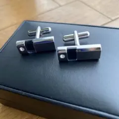 カフスボタン／シルバー　ダイヤ&オニキス[大幅に値引き中！]