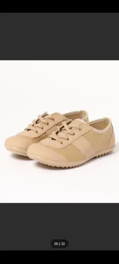 ★新品★日本製★アサヒシューズ★スニーカー★2E★ベージュ★504★25.5cm