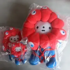 3点セット　きっこうちゃん　ミャクミャク　ぬいぐるみ　Ｓ　Ｍ　Ｌ　万博