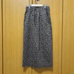スカート　ヒョウ柄　レオパード　低身長向け