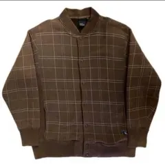 【希少】UNDERlabel/ブラウン /千鳥柄ジャケット/ブルゾン/古着90s