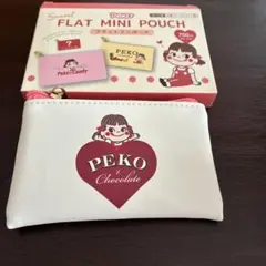 不二家 ペコちゃん フラットミニポーチ