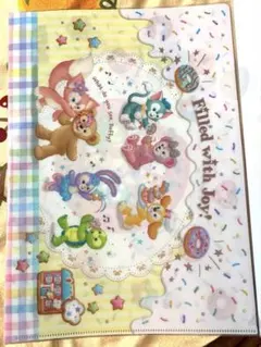 ダッフィー　20周年　クリアファイル　クリアフォルダー　ディズニーシー　ドーナツ