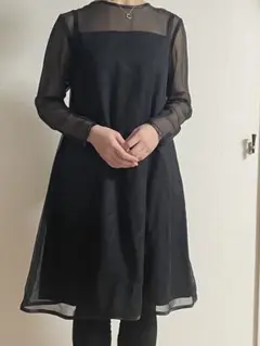 ドレス　黒　未使用　ハンドメイドのお店で購入　Mサイズ