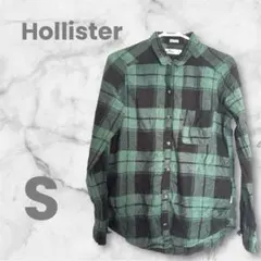 Hollister ボーイフレンドフィット チェックシャツ S 海外古着のサムネイル