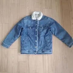 美品!!デニムボアジャケット 140cm。