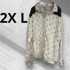 ✨海外古着✨小花柄プリントの長袖シャツ レディース