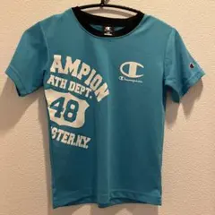 Champion 青 Tシャツ 140サイズ