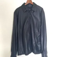 Eddie Bauer レザージャケット　ラムレザー　ブラック　L