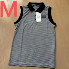 ゼロハリバートンゴルフ モックネックシャツ 半袖 M シルバーグレー ゴルフウェア モックネックシャツ 半袖 ZHモノグラムシャツ レディース