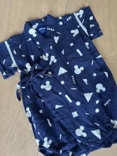 Disney ミッキー柄 甚平 60-70