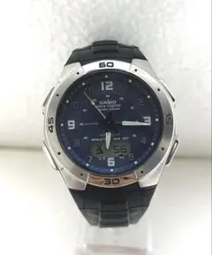 美品 カシオ ウェーブセプター タッチソーラー WVA-470 電波ソーラー