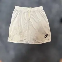 ASICS ホワイト ハンドボールパンツ