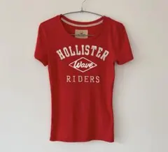 レディース　Tシャツ　S ホリスター　アバクロ　赤　ロゴ
