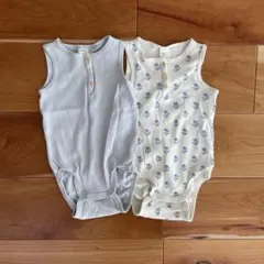 h&m ボディスーツ 80cm ２枚まとめ売りのサムネイル