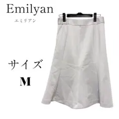 エミリアン フレアスカート ホワイト きれいめ 美品 オフィス Mサイズのサムネイル
