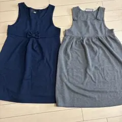 nextネイビーとグレーのノースリーブワンピース2点セット