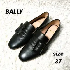 【極美品】BALLY Janelle ローファー 黒 本革 ブロックヒール 37のサムネイル
