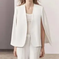 2026年最新】ZARA カラー：ホワイト系 レディース ポンチョ・ケープ