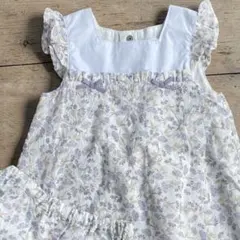 BeBe べべ 花柄 カットワーク刺繍 セットアップ 90 上品 お出かけ