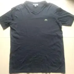LACOSTE Vネック Tシャツ ネイビー FR4 US M ラコステ 紺のサムネイル
